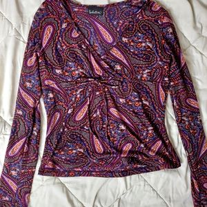 Paisley tie top